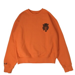 CHROME HEARTS クロムハーツ Vine Dagger Crewneck Sweatshirt スエット オレンジ 国内正規 M