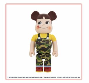 「BE＠RBRICK BAPE(R) × ペコちゃん 1000%（グリーン）」