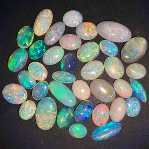 1円〜!!遊色効果!!☆天然オパールおまとめ100ct☆j 約20g ルース 裸石 宝石 ジュエリー jewelry opal w5 す23