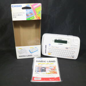 CASIO カシオ NAME LAND KL-P40-WE ホワイト コンパクトモデル ラベルライター ネームランド テプラ ラベル用品 事務用品 OA