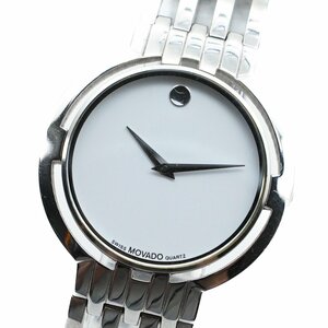 1円 稼働 美品 MOVADO モバード SE スポーツエディション 84-G1-1892-AO12-11/002 QZ クオーツ 白文字盤 SS 腕時計 メンズ 0423420240604