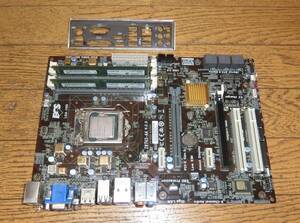 動作保証 ECS Z87H3-A4 V:2.0 LGA1150 Ｉ/Oパネル付 G1820 4GB