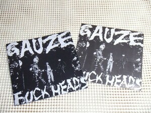 ステッカー付 Gauze ガーゼ Fuck Heads / XXX Records / XXX-08 /傑作 1st ハードコア パンク ジャパコア / G.I.S.M. ギズム Chaos UK 関連