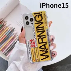 ☆iPhone15☆大人気 ステッカー風 スマホケース 携帯ケース クリア