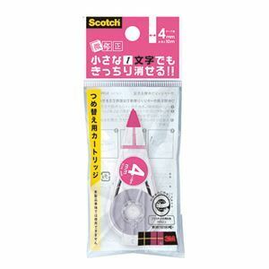 【新品】〔30個セット〕 3M Scotch スコッチ 修正テープ 微修正 交換用カートリッジ 4mm 3M-SCPR-4NNX30