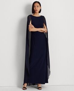 LAUREN RALPH LAUREN　ローレンラルフローレン　NAVY　ロングフォーマルドレス　「１０ 」/ １３号程度