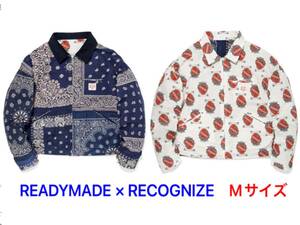 READYMADE × RECOGNIZE / バンダナ パッチワークハート クラウン リバーシブルジャケット / Mサイズ