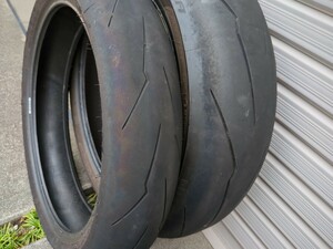 PIRELLI ピレリ スーパーコルサSPV3 120/70ZR17 180/55ZR17 前後セット【中古】