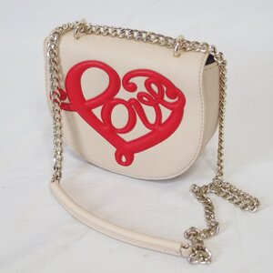 MOSCHINO◆LOVE MOSCHINO ラブ モスキーノ チェーン ショルダーバッグ（ベージュ）保管袋付◆未使用保管品 ②