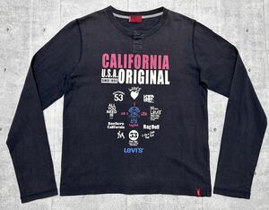 リーバイス レッドタブ ヘンリーネック カットソー 長袖 Tシャツ ロンT　　カリフォルニア USA Levis RED TAB 早2851