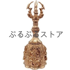 真言宗 四大明王 金剛鈴 仏具 真鍮製 高さ26cm 密教法具 寺院仏具