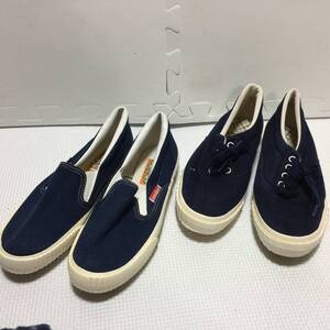 【中古 送料込】スニーカー 23.0cm ２足セット NEW BASIC - Sneaker/ASAHI CORE ネイビー系 ◆C0063