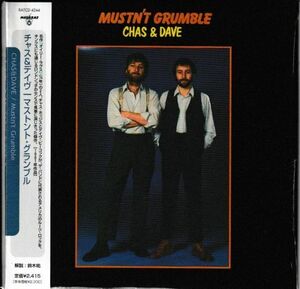 紙ジャケ限定盤CD◆チャス & デイヴ（CHAS＆DAVE） /マストント・グランブル ★同梱歓迎！ケース新品！Mustn`t Grumble