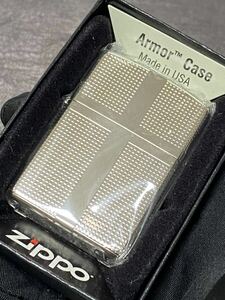 zippo シルバー アーマー 4連続刻印 特殊加工 希少モデル 2022年製 Armor Case ケース 保証書付き