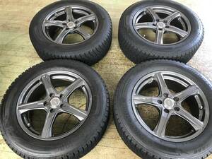 スタッドレス BS DM-V3 22年製 225/60R17 アルミホイールセット 4本 中古 SK9 フォレスター クロストレック