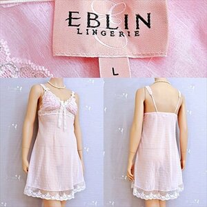 CA3-352＃/EBLIN/エブリン♪ビッグなLサイズ♪ラブリーなドット入りエアリーシフォン♪スリップ※一番安価で送料はゆうパケット250円