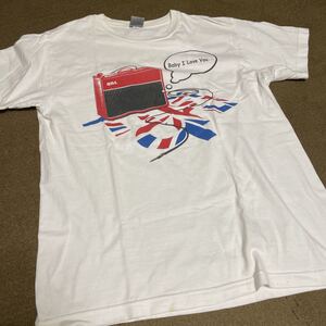 白　M くるり　ライブツアーTシャツ 2005 Baby I love you