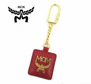 送料185円■bo151■▼MCM キーホルダー レッド【シンオク】【クリックポスト発送】