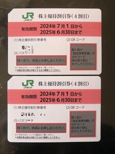 ★　JR東日本 株主優待割引券　２枚