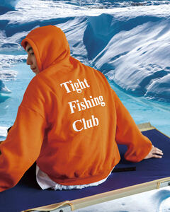 Tightbooth Chaos Fishing Club TBCHAOS HOODIE Orange L タイトブース カオスフィッシングクラブ パーカー オレンジ tight