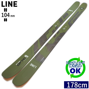 LINE BLADE OPTIC 104[178cm/104mm幅] 23-24 ライン ブレイドオプティック フリースキー ツインチップ 板単体 日本正規品