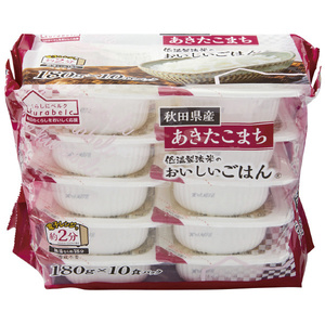 くらしにベルク　アイリスフーズ　低温製法米のおいしいごはん　秋田県産あきたこまち　180g×10　複数可