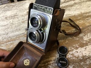 RIKEN リコー RICOHFLEX MODEL VII 二眼レフカメラ 現状販売 オブジェ アンティーク ヴィンテージ リコーフレックス