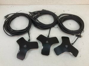 3648-O★POLYCOM マイクユニット★通電動作確認済中古現状渡し３個セット★