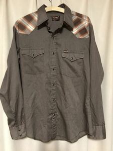 USED 80s WRANGLER WESTERN SHIRT MADE IN USA 中古 80