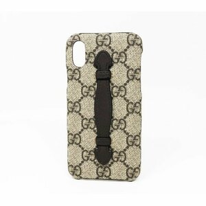 GUCCI グッチ GGスプリーム iPhoneX iPhoneXS 549319 アイフォンケース スマホケース レザー 未使用品