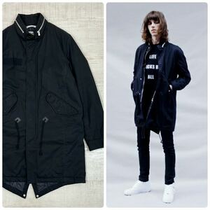 Rags McGREGOR ラグスマックレガー x nonnative ノンネイティブ フィッシュテール モッズ コート TROOPER PUFF COAT M-51 BLACK サイズ XS