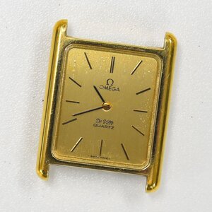 1円 可動品 腕時計 オメガ OMEGA デビル デヴィル フェイスのみ クォーツ メンズ SS ゴールド 同梱不可