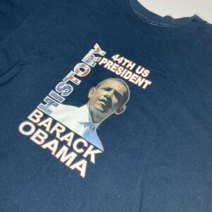 オバマ大統領 Tシャツ カラー アメリカ USA OBAMA L