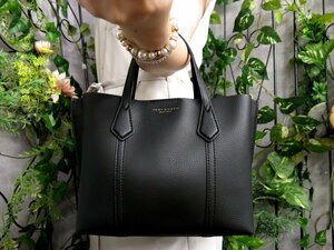 ●超美品●新品同様●TORY BURCH トリーバーチ●ペリー スモール●カーフ レザー 本革●ハンド バッグ●黒●腕掛け●収納 かばん●Js47823