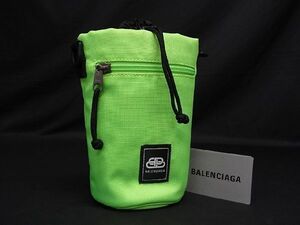 ■新品■未使用■ BALENCIAGA バレンシアガ ウィークエンド ナイロン ボトルホルダー ボトルケース レディース ライトグリーン系 BE5323