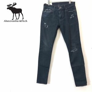 1S2031-F◆ Abercrombie＆Fitch アバクロンビーアンドフィッチ デニムパンツ ダメージジーンズ ボトムス ◆ sizeW30L32 コットン 古着