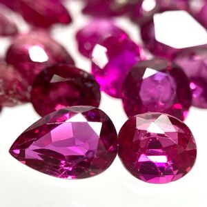 1円〜!!●天然ルビーおまとめ55ct●j 約11g ルース 裸石 宝石 ジュエリー jewelry ruby corundum コランダム 紅玉 w3 ツ37