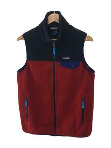 patagonia◆フリースベスト/S/ポリエステル/RED/25500FA15