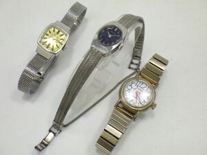 h4H039R- レディース 手巻き 腕時計 SEIKO セイコー/ARROW ANTIMAGNEATIC 稼働品有 3点セット