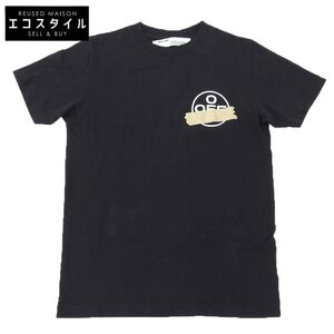 Off-White オフホワイト コットン 半袖 Tシャツ トップス メンズ ブラック S OMAA027R20185002