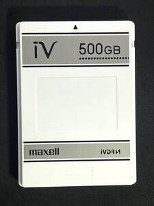 ★送料無料★動作品　iVDR-S カセットハードディスク　500GB　ホワイト　マクセル/maxell　アイヴィ　M-VDRS　Wooo対応　10