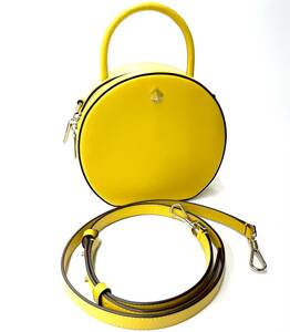 【kate spade】ケイトスペード ANDI CANTEEN　アンディカンティーン　2way バッグ　丸形　ハンドバッグ ショルダーバッグ　イエロー