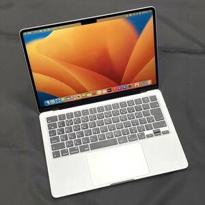 【中古美品/訳あり】Apple MacBook Air 13.6インチ M2/8GB/256GB シルバー MLXY3J/A Late2022 バッテリー最大容量89%