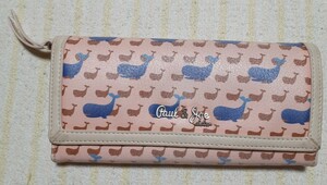 長財布　ポールアンドジョーシスター　ポール&ジョー　PAUL & JOE SISTER クジラ　アニマル　動物　かわいい　レトロ