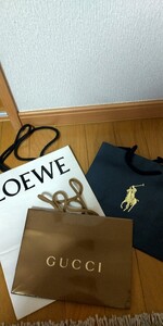 グッチ・LOEWE・ラルフローレン・ ブランド 紙袋３点