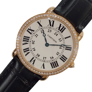 カルティエ Cartier ロンド ルイ カルティエ　LM WR000651 K18ピンクゴールド 腕時計 メンズ 中古