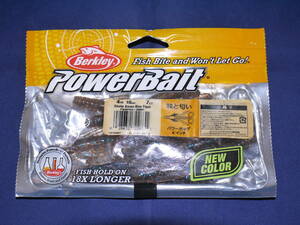 ☆Berkley・POWERBAIT〃バークレーパワーベイツ・4インチパワーホッグ・クローワーム〃PBMPH4-SBBF/SMOKE BROWN BLUE FLECK・未使用品★