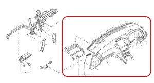 新品未使用 純正 日産 ニッサン シーマ F50 50系 中期 後期 2007/04 - インストルメントパネル インパネ 内装 N0347-1