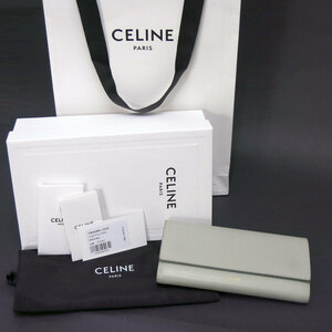 CELINE Large Flap Wallet ラージ フラップウォレット ヴェール・ドー カーフスキン 定価88,000円 10B563BEL.30VD セリーヌ 長財布