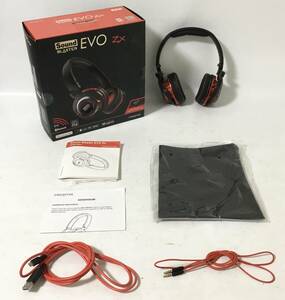 ★処分セール！動作品、現状渡し★Creative Sound Blaster EVO ZX ワイヤレスヘッドセット HS-SBEVO-ZX PS4対応 Bluetooth iPhone Android